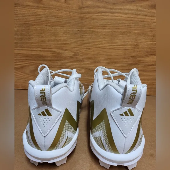 Adidas Freak Spark MD 23 White/Gold Football Cleats Men Size 13 NWT - Picture 5 of 9